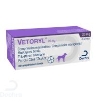 Vetoryl 20 mg comprimidos mastigáveis para cães