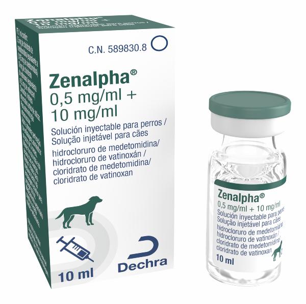 Zenalpha 0,5 mg/ml + 10 mg/ml solução injetável para cães