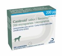 Canitroid Flavoured 200 µg comprimidos para cães.