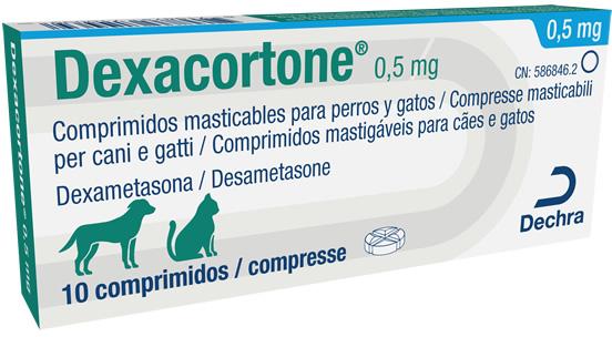 Dexacortone 0,5 mg comprimidos mastigáveis para cães e gatos