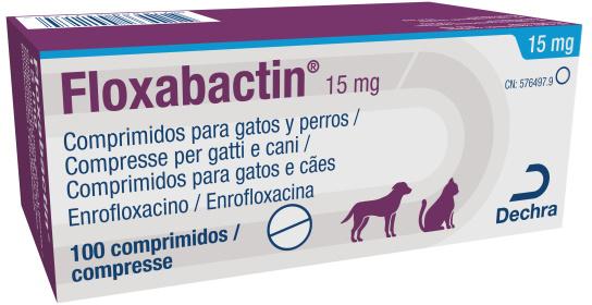 Floxabactin 15 mg para cães e gatos