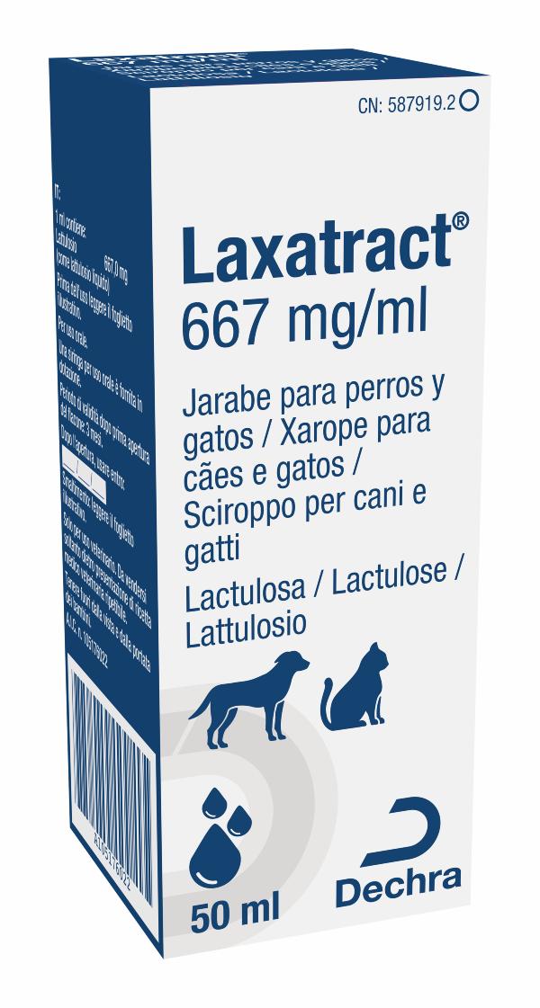 Laxatract 667 mg/ml xarope para cães e gatos