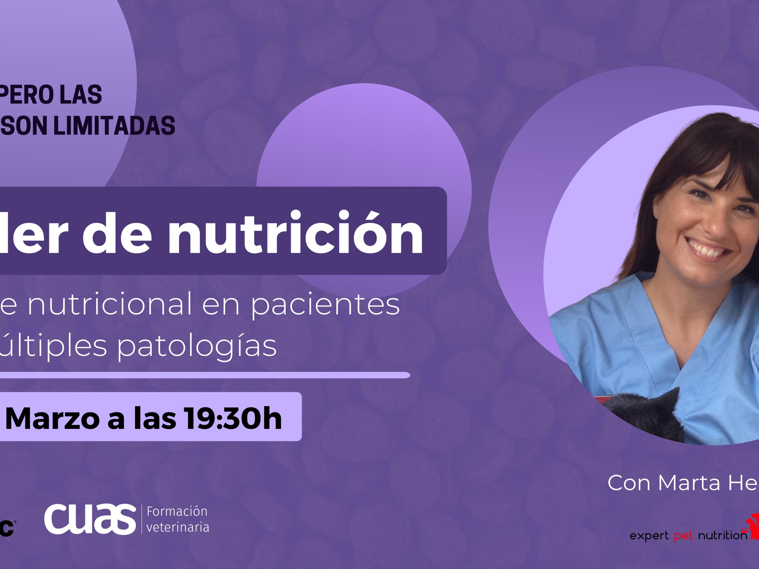 SPECIFIC patrocina um seminário de nutrição gratuito para veterinários com Marta Hervera da academia Cuas - Formação Veterinária.