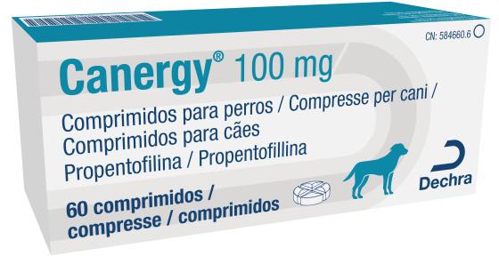 Canergy 100 mg comprimidos para cães
