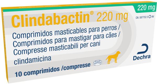 Clindabactin 220 mg para cães