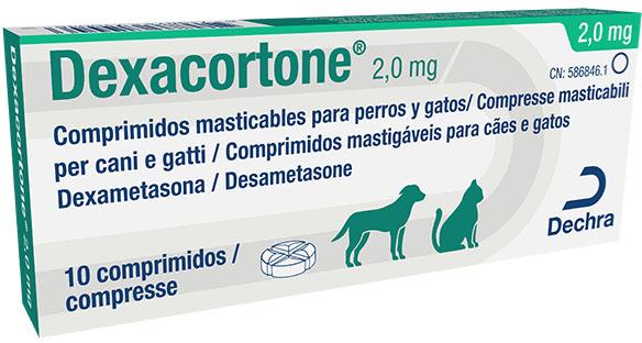 Dexacortone 2,0 mg comprimidos mastigáveis para cães e gatos