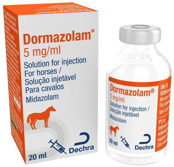 Midazolam injetável para cavalos