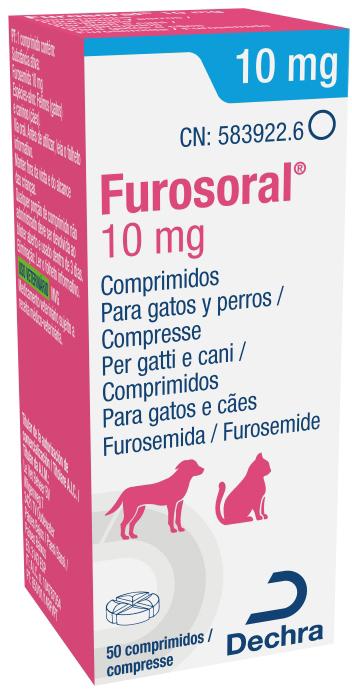 Furosemida 10 mg em comprimidos para gatos e cães