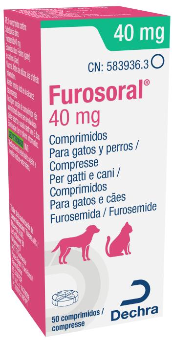 Furosemida 40 mg em comprimidos para gatos e cães