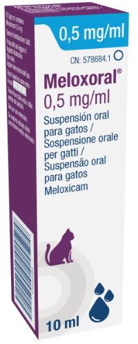 Meloxoral 0,5 mg/ml suspensão oral para gatos