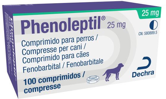 Phenoleptil 25 mg comprimidos para cães