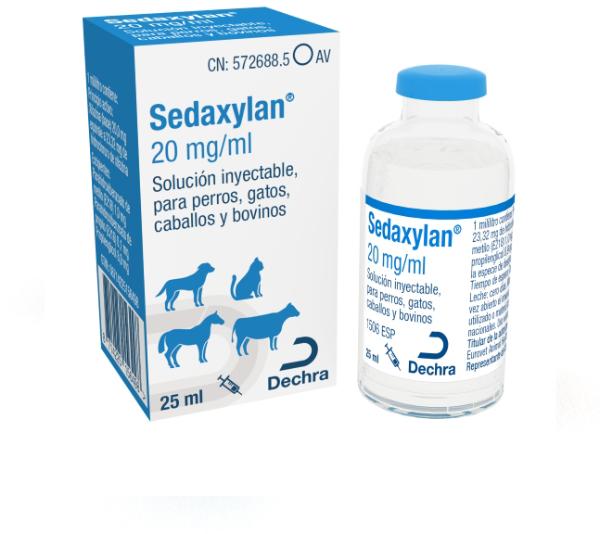 Sedaxylan 20 mg/ml solução injetável para caninos, felinos, equinos e bovinos