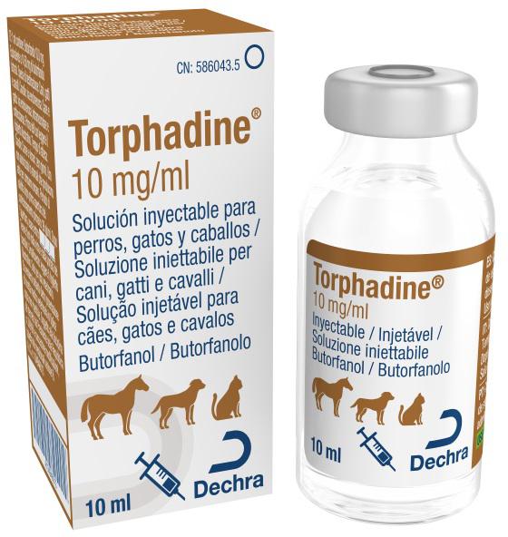 Torphadine 10 mg/ml solução injetável para cães, gatos e cavalos