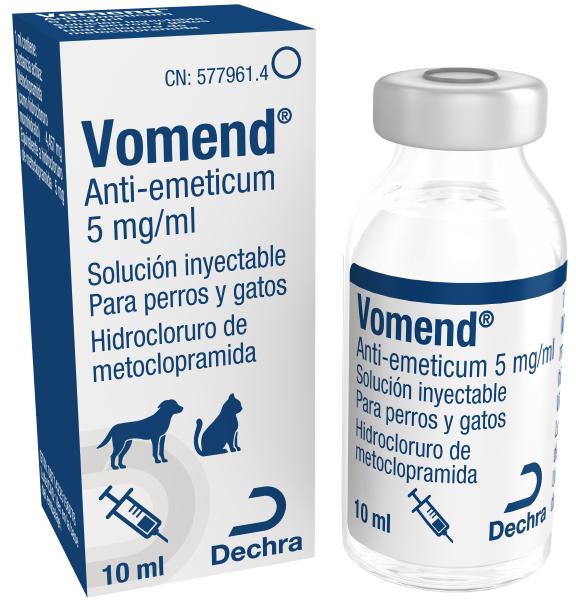 Vomend 5 mg/ml solução injetável para cães e gatos