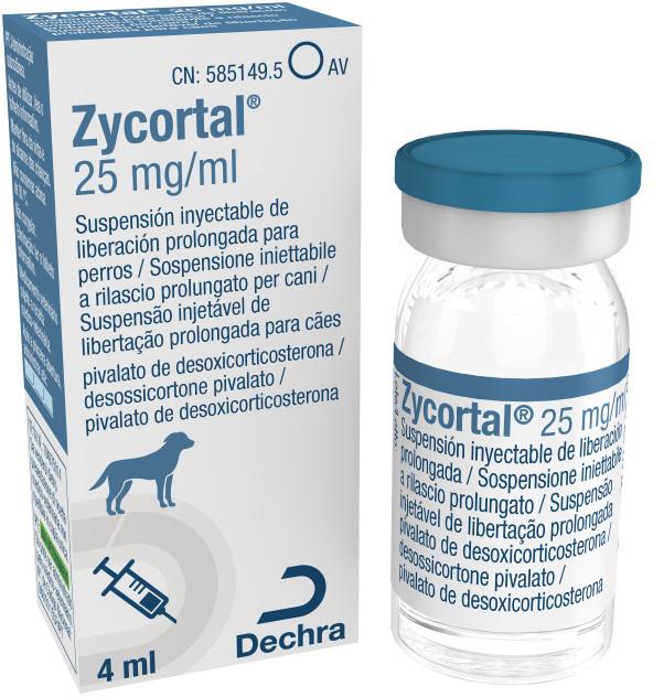 Zycortal 25 mg/ml suspensão injetável de libertação prolongada para cães